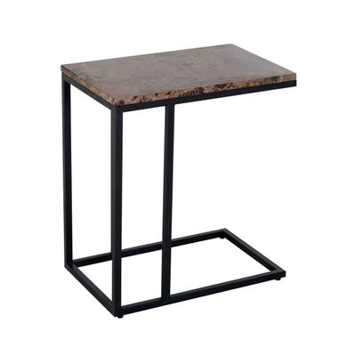 Richmond Interiors Sofa tafel Orion met bruin marmer (Bruin) Richmond Interiors Sofa tafel Orion met bruin marmer (Bruin)