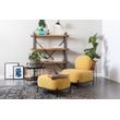 Afbeelding van White Label Living Lounge Chair Polly Yellow