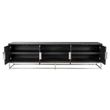 Afbeelding van Richmond Interiors TV-dressoir 220 Blackbone silver 4-deuren (Zilver)