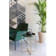 Afbeelding van White Label Living Side Table Celina Dark Green
