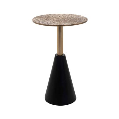 Richmond Interiors Bijzettafel Cobra 29Ø (Zwart/goud) Richmond Interiors Bijzettafel Cobra 29Ø (Zwart/goud)