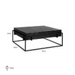 Afbeelding van Richmond Interiors Salontafel Bolder aluminium zwart (Zwart)