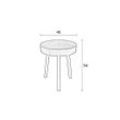 Afbeelding van White Label Living Side Table Suri Round