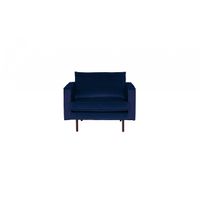BePureHome Rodeo Fauteuil Velvet Donkerblauw