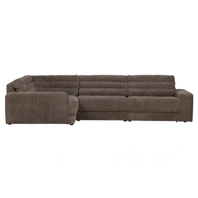 BePureHome Date Hoekbank Links Grove Ribstof Mud BePureHome Date Hoekbank Links Grove Ribstof Mud