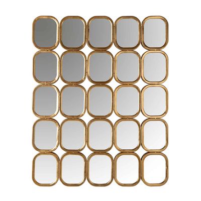Richmond Interiors Spiegel Marila met 25 spiegels (Goud) Richmond Interiors Spiegel Marila met 25 spiegels (Goud)