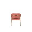 Afbeelding van White Label Living Lounge Chair Jolien Gold/Pink