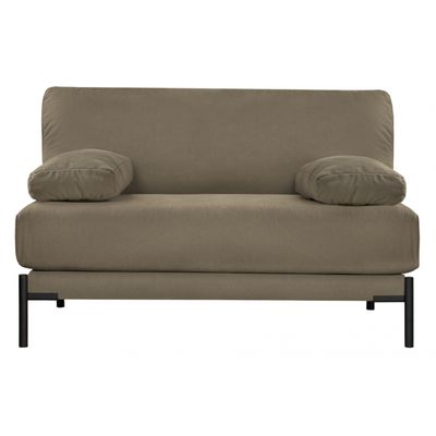 VT Wonen Sleeve Loveseat Canvas Bruin Groen VT Wonen Sleeve Loveseat Canvas Bruin Groen