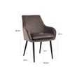 Afbeelding van Richmond Interiors Stoel Chrissy Stone Velvet (Quartz Stone 101)
