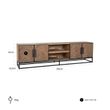 Afbeelding van Richmond Interiors TV-dressoir Herringbone 4-deuren