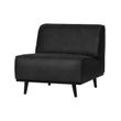 Afbeelding van BePureHome Statement Fauteuil Suedine Zwart