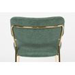 Afbeelding van White Label Living Chair Jolien Gold/Dark Green