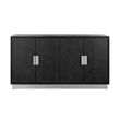 Afbeelding van Richmond Interiors Dressoir Blackbone silver 4-deuren (Zilver)