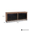 Afbeelding van Richmond Interiors Dressoir Raffles 4-deuren, gerecyceld hout