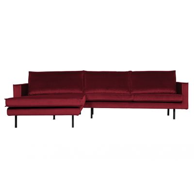 BePureHome Rodeo Chaise Longue Links Rood BePureHome Rodeo Chaise Longue Links Rood