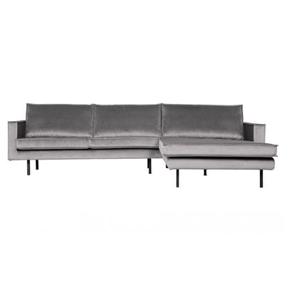 BePureHome Rodeo Chaise Longue Rechts Lichtgrijs BePureHome Rodeo Chaise Longue Rechts Lichtgrijs