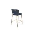 Afbeelding van White Label Living Counter Stool Jolien Gold/Dark Blue