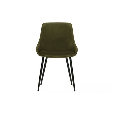 Woood Exclusive Selin Eetkamerstoel Fluweel Grasgroen Woood Exclusive Selin Eetkamerstoel Fluweel Grasgroen