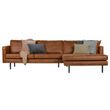 Afbeelding van BePureHome Rodeo Chaise Longue Rechts Cognac