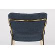 Afbeelding van White Label Living Chair Jolien Gold/Dark Blue