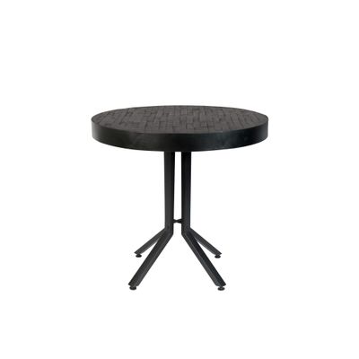 White Label Living Bistro Table Maze Round Black White Label Living Bistro Table Maze Round Black