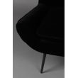 Afbeelding van Dutchbone Glodis Lounge Chair Zwart