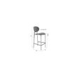Afbeelding van White Label Living Counter Stool Donny Grey