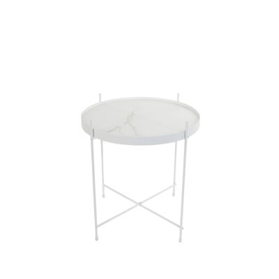 Zuiver Cupid Side Table Marble Wit Zuiver Cupid Side Table Marble Wit
