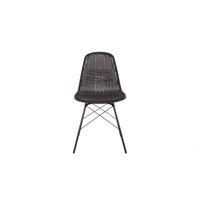 BePureHome Spun Eetkamerstoel Zwart set van 2
