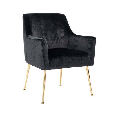 Richmond Interiors Stoel Harper Black Croco (Croco Velvet Black HD007) Richmond Interiors Stoel Harper Black Croco (Croco Velvet Black HD007)