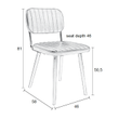 Afbeelding van White Label Living Chair Jake Worn Brown