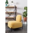 Afbeelding van White Label Living Lounge Chair Polly Yellow