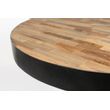 Afbeelding van White Label Living Bar Table Maze Round Natural
