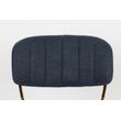 Afbeelding van White Label Living Chair Jolien Gold/Dark Blue
