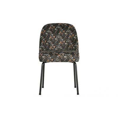 BePureHome Vogue Eetkamerstoel Fluweel Aquarel Flower Zwart BePureHome Vogue Eetkamerstoel Fluweel Aquarel Flower Zwart
