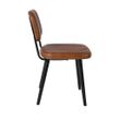 Afbeelding van White Label Living Chair Jake Worn Brown