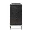 Afbeelding van Richmond Interiors Dressoir Blackbone silver 4-deuren + open vak (Zilver)