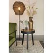 Afbeelding van White Label Living Floor Lamp Lena Black