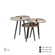 Afbeelding van Richmond Interiors Salontafel Volenta set van 3 champagne gold (Champagne gold)