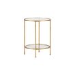 Afbeelding van BePureHome Goddess Bijzettafel Metaal Antique Brass