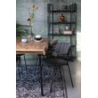 Afbeelding van White Label Living Armchair Jolien Black/Grey