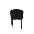 Afbeelding van White Label Living Armchair Catelyn Black