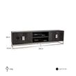 Afbeelding van Richmond Interiors TV-dressoir 220 Blackbone silver 4-deuren (Zilver)