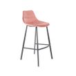 Afbeelding van Dutchbone Franky Barstoel Velvet Oud Roze