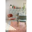 Afbeelding van White Label Living Chair Jolien Gold/Pink