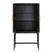Afbeelding van Richmond Interiors Barkast Bloomingville 2-deuren shagreen (Goud)