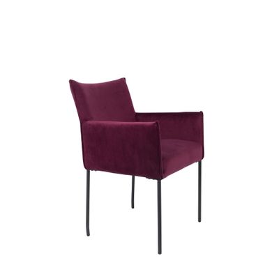 White Label Living Armchair Dion Velvet Wine White Label Living Armchair Dion Velvet Wine