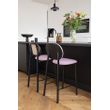Afbeelding van Zuiver Spike Counterstoel Naturel/Roze