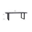 Afbeelding van Richmond Interiors Eettafel Blax 230x100 (Zwart)
