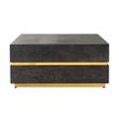Afbeelding van Richmond Interiors Salontafel Blackbone gold 90x90 (Block) (Goud)